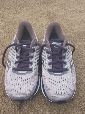 Saucony Women’s Lavender and Dark Purple Running Shoes